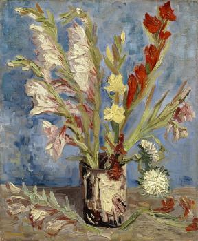 Vincent Van Gogh : Vase with Gladioli